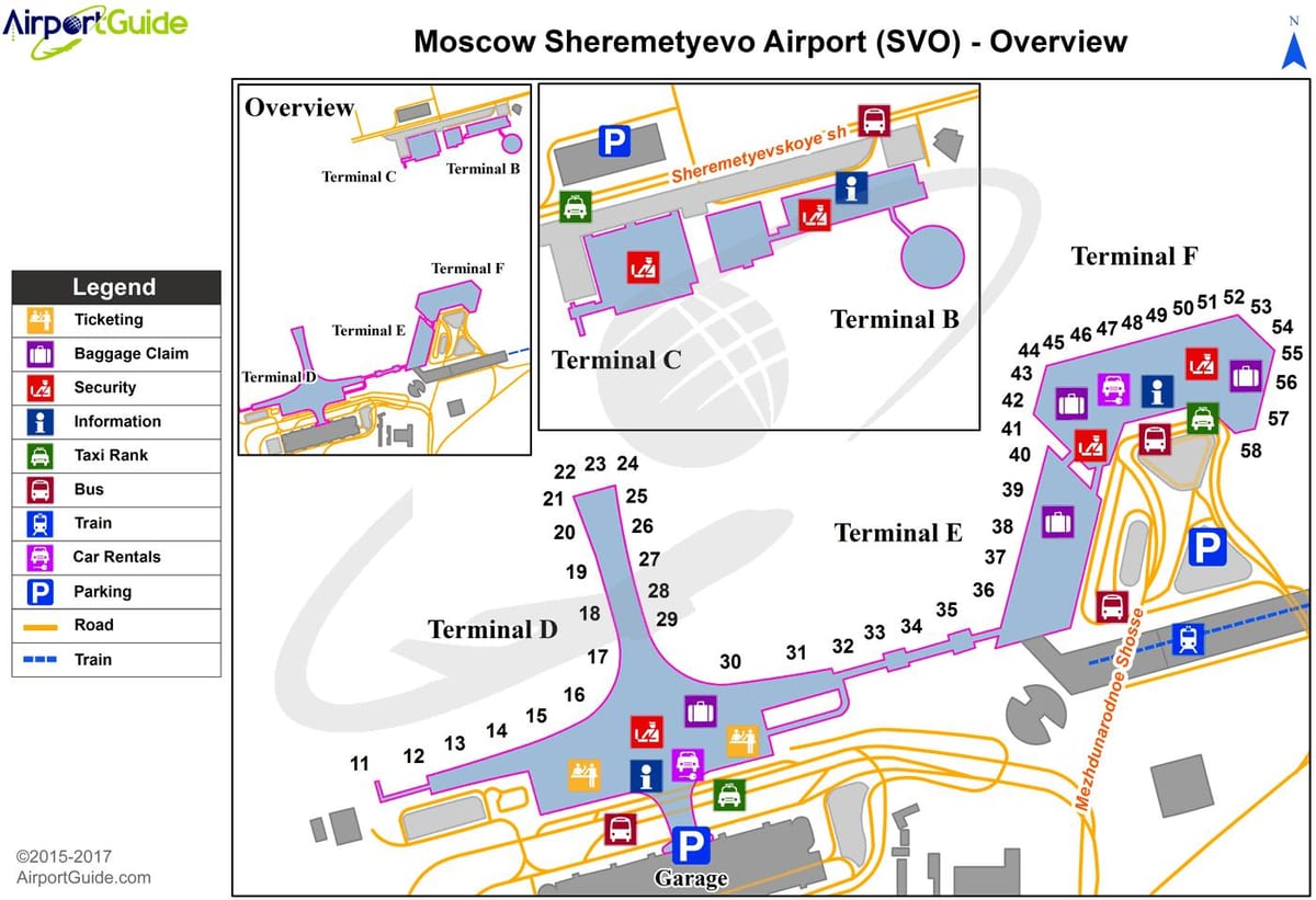 SVO terminal kort