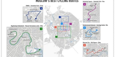 Moskva hjólinu kort