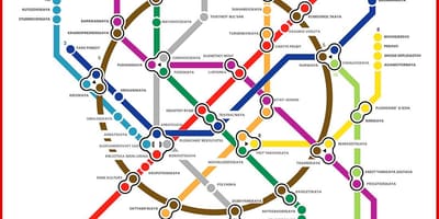Moskvu metro kort í rússneska