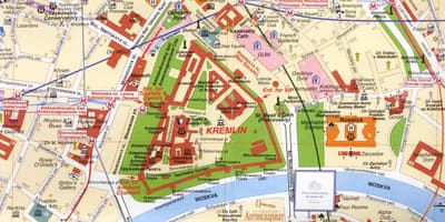 Moscow city center kort