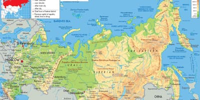 Rússland Moskvu kort